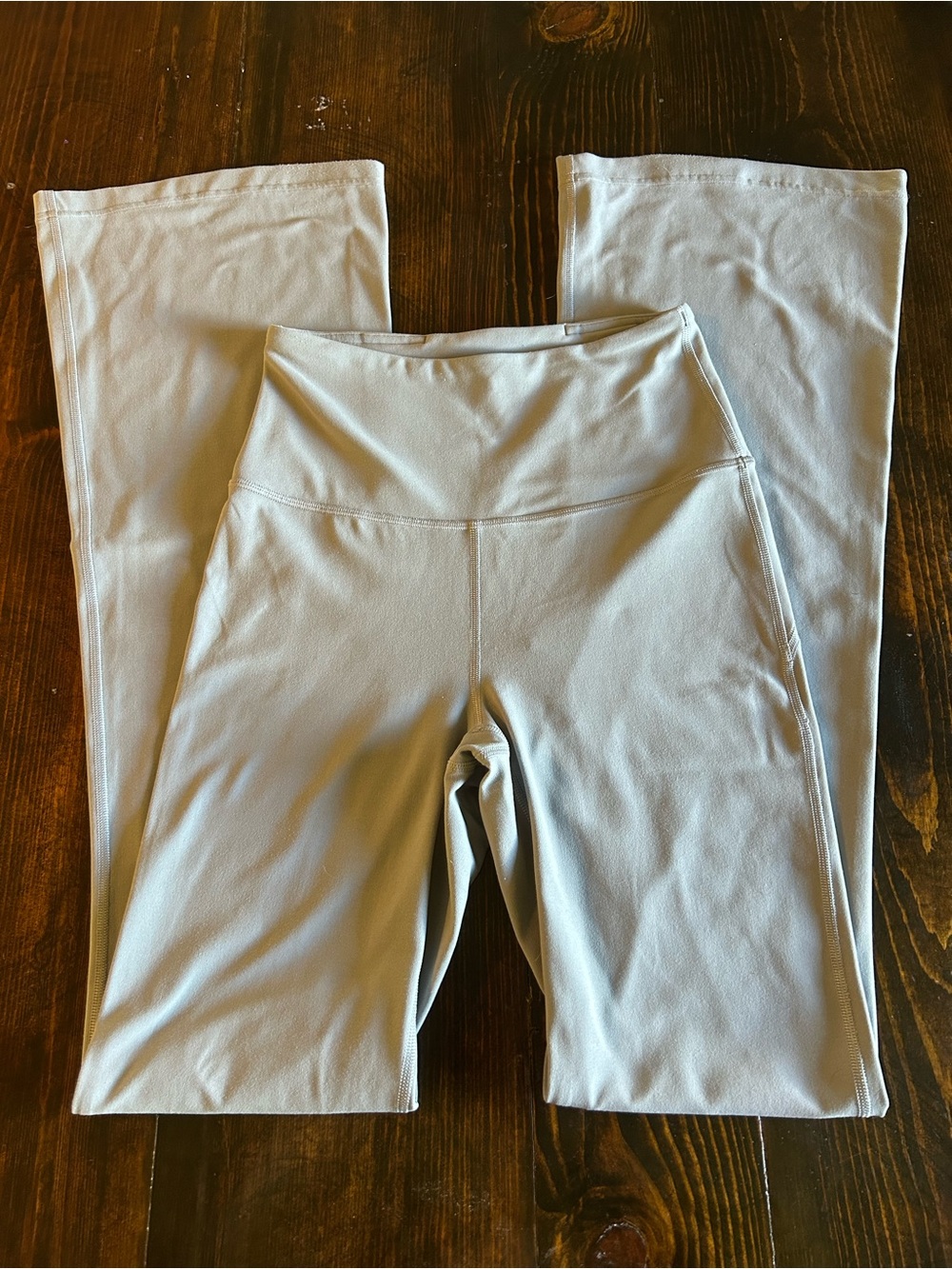 Lululemon Groove Super High Rise Flared Pants Nulu Gray 4